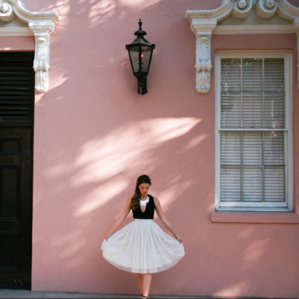 Bliss Tulle Chloe Tulle skirt in cream champagne